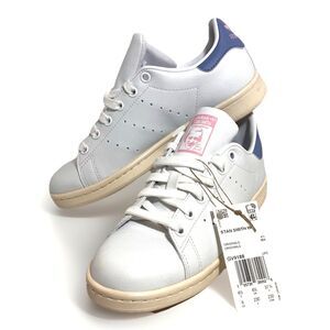 Adidas Original Stan Smith Women's White Pink Blue Sneakers GV9188 Sz 6 EU 37